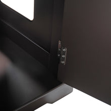 Cargar imagen en el visor de la galería, JIRTEMOT Wooden Indoor Cat Litter Box Enclosure Cabinet, Storage Bench for Living Room, Brown