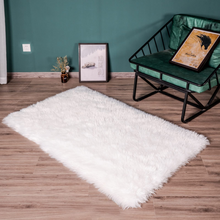 Cargar imagen en el visor de la galería, STAOLENE Ultra Soft Sheepskin Fluffy Shag Area Rugs for Bedroom, Living Room 3 x 5 Rug, White