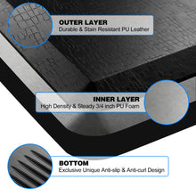Cargar imagen en el visor de la galería, JIRTEMOT Ergonomic Anti Fatigue Comfort Floor Mat, Extra Thick Padded, 24”X18”, Black