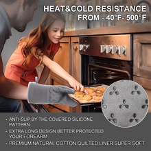 Cargar imagen en el visor de la galería, JIRTEMOT 10 Piece Set Oven Mitts and Pot Holders Kitchen Towel Set Set in Grey