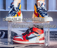 将图片加载到图库查看器,Clear Shoe Box, Set of 3 Stackable Plastic Sneaker Box Container
