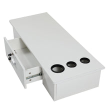 Cargar imagen en el visor de la galería, JIRTEMOT Wood Salon Styling Station, Wall Mounted Barber Storage Cabinet Hair Spa Equipment White