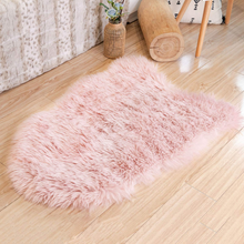 Cargar imagen en el visor de la galería, STAOLENE 2 x 3FT Ultra Soft Sheepskin Seat Covers, Shag Faux Fur Rug for Bedroom Floor Sofa Living Room, Pink