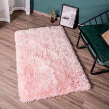 Cargar imagen en el visor de la galería, STAOLENE Ultra Soft Sheepskin Fluffy Shag Area Rugs for for Bedroom Living Room 3 x 5, Pink