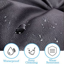 Cargar imagen en el visor de la galería, JIRTEMOT PU Leather Adjustable Folding Leisure Floor Sofa Bed with 2 Pillows for Bedroom Living Room, Black