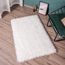Cargar imagen en el visor de la galería, STAOLENE Ultra Soft Sheepskin Fluffy Shag Area Rugs for Bedroom, Living Room 3 x 5 Rug, White
