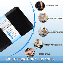 Cargar imagen en el visor de la galería, JIRTEMOT Ergonomic Anti Fatigue Comfort Floor Mat, Extra Thick Padded, 24”X18”, Black