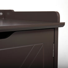 Cargar imagen en el visor de la galería, JIRTEMOT Wooden Indoor Cat Litter Box Enclosure Cabinet, Storage Bench for Living Room, Brown