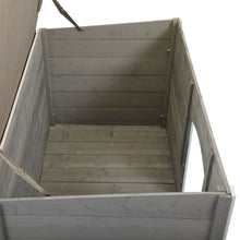 Cargar imagen en el visor de la galería, JIRTEMOT 44” Wooden Dog House with Hinges with Openable Asphalt Roof & Removable Floor, Gray
