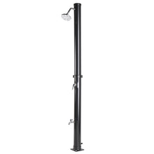 Cargar imagen en el visor de la galería, JIRTEMOT 7.2ft 5.3 Gallon Solar Heated Shower w/Shower Head for Outdoor Backyard Poolside Beach Pool Spa, Black