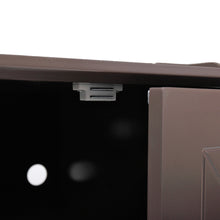 Cargar imagen en el visor de la galería, JIRTEMOT Wooden Indoor Cat Litter Box Enclosure Cabinet, Storage Bench for Living Room, Brown