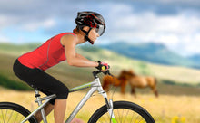 Cargar imagen en el visor de la galería, JIRTEMOT Mountain Bike Helmet Motorcycling Helmet with Back Visor UV Protection Red