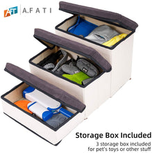 Cargar imagen en el visor de la galería, A.FATI  Foldable Dog Stairs , Pet Storage Stepper