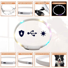 将图片加载到图库查看器,A.FATI Adjustable LED USB Rechargeable Glowing Pet Collar