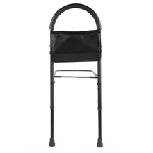 将图片加载到图库查看器,JIRTEMOT Metal Medical Bed Rail Assist with Storage Bag, Height Adjustable Grab Bar Bed Rail, Black