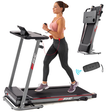 Cargar imagen en el visor de la galería, JIRTEMOT 2.5HP Treadmill, With Bluetooth Remote Control and LED Display Desk, W/3 Incline, Maximum Weight 265lbs
