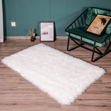 Cargar imagen en el visor de la galería, STAOLENE Ultra Soft Sheepskin Fluffy Shag Area Rugs for Bedroom, Living Room 3 x 5 Rug, White
