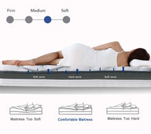 将图片加载到图库查看器，JIRTEMOT 12 Inch Memory Foam Hybrid Mattress, Queen Size
