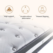 将图片加载到图库查看器，JIRTEMOT 12 Inch Memory Foam Hybrid Mattress, Queen Size
