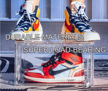 Cargar imagen en el visor de la galería, Clear Shoe Box, Set of 3 Stackable Plastic Sneaker Box Container
