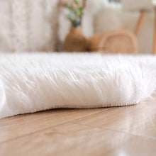 Cargar imagen en el visor de la galería, STAOLENE Ultra Soft Sheepskin Fluffy Shag Area Rugs for Bedroom, Living Room 3 x 5 Rug, White
