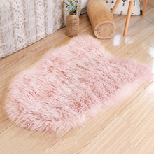 Cargar imagen en el visor de la galería, STAOLENE 2 x 3FT Ultra Soft Sheepskin Seat Covers, Shag Faux Fur Rug for Bedroom Floor Sofa Living Room, Pink
