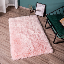 Cargar imagen en el visor de la galería, STAOLENE Ultra Soft Sheepskin Fluffy Shag Area Rugs for for Bedroom Living Room 3 x 5, Pink
