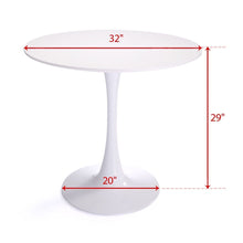 Cargar imagen en el visor de la galería, JIRTEMOT 31.5&quot; Modern Wood Tulip Round Table for Dining Reading Coffee Table, White
