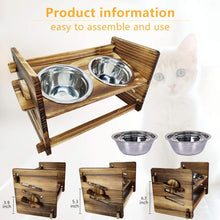 将图片加载到图库查看器，A.FATI Elevated Dog Bowls, Raised Pet Feeder
