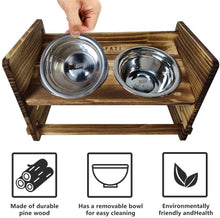 将图片加载到图库查看器，A.FATI Elevated Dog Bowls, Raised Pet Feeder
