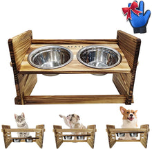 将图片加载到图库查看器，A.FATI Elevated Dog Bowls, Raised Pet Feeder
